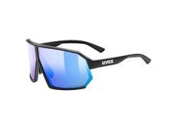 Uvex Sportstyle 237 CV 사이클링 안경 Mirror 블루 - 매트 블랙