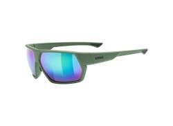 Uvex Sportstyle 238 Cycling Glasses Mirror Green - Matt Moss