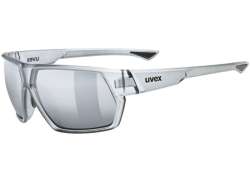 Uvex Sportstyle 238 Okulary Rowerowe Mirror Srebrny - Mat Smoke