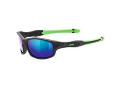 Uvex Sportstyle 507 Radsportbrille  - Matt Schwarz/Gr&#252;n