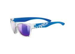Uvex Sportstyle 508 Cycling Glasses - Transparent/Blue