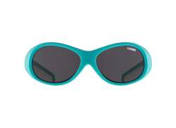 Uvex Sportstyle 510 S3 Cycling Glasses Gray -Turquoise/White
