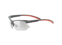 Uvex Sportstyle 802 Lunettes Variomatic Fum&eacute;e - Mat Gris