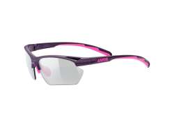 Uvex Sportstyle 802 V Small S1-S3 Óculos De Ciclismo Matt Rosa - Púrpura