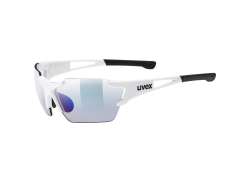 Uvex Sportstyle 803 Sykkelbriller Small Variomatic Bl&aring; - Hvit