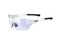 Uvex Sportstyle 803 Sykkelbriller Variomatic Mirror Bl&aring; - Hvit