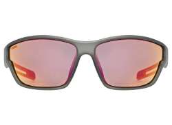 Uvex Sportstyle 806 Okulary Rowerowe Mirror Czerwony - Mat Smoke