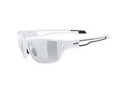 Uvex Sportstyle 806 Variomatic Okulary Rowerowe Smoke - Bialy
