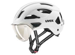 Uvex Stride Visor Cykelhj&auml;lm Matt Vit Matt White