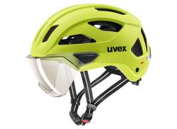 Uvex Stride Visor Mips 骑行头盔 哑光 酸橙色 - 53-56 厘米