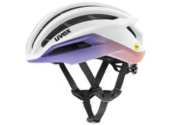 Uvex Surge Aero Mips 사이클링 헬멧 화이트/라일락 - 53-56 cm
