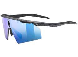 Uvex Ultimate Pace Ultra CV Lunettes Mirror Bleu - Mat Noir