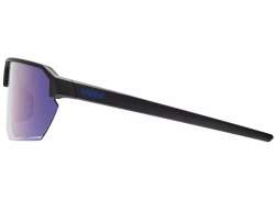 Uvex Vectiv Cycling Glasses Mirror Blue - Mat Black