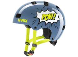 Uvex 子供 3 サイクリング ヘルメット ストーン/ブルー Pow - 51-55 cm