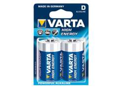 Varta Batterier Mono LR20 D-Celle HighEnergy