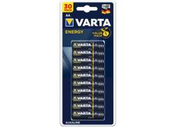 Varta LR06 AA Bater&iacute;as Alcalino - Azul (30)
