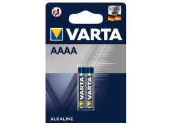 Varta LR61 AAAA Bater&iacute;as 1.5V 625mAh - Plata (4)