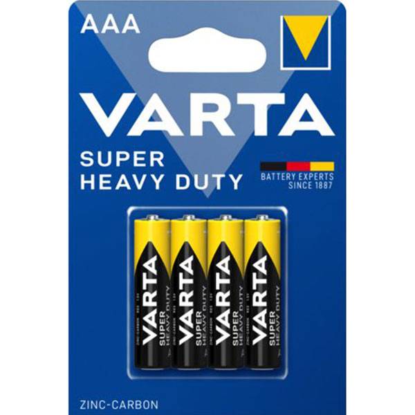 Varta R03 AAA Baterie 1.5R Superlife - Žlutá (4)