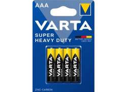 Varta R03 AAA Batteries 1.5V Superlife - Yellow (4)