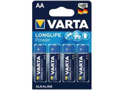 Varta R6 AA Batterier 1.5S Alkalisk - Bl&aring; (4)