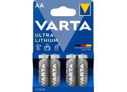 Varta Ultra AA Penlite Batteri Litium - Bl&aring;/Gr&aring; (4)