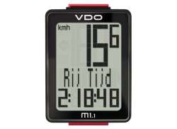 VDO M1.1 Cuentakilómetros - Negro/Rojo