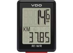 VDO R1 WR Cykeldator Tr&aring;df&ouml;rsedd - Svart