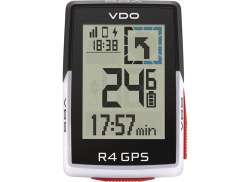 VDO R4 GPS Cyclocomputer Bezdr&aacute;tov&yacute; - B&iacute;l&aacute;