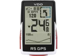 VDO R5 GPS Fahrradcomputer Drahtlos - Weiß