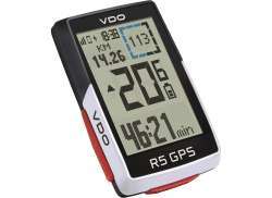 VDO R5 GPS サイクロコンピューター 無線 - ホワイト