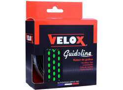 Velox Bi-Color 3.0 Ohjaustangon Teippi 3.5mm 2.1m - Musta/Vihre&auml; (2)