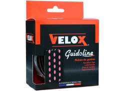 Velox Bi-color 3.0 Ohjaustangon Teippi 3 x 210cm - Musta/Vaaleanpunainen (2)