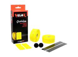 Velox Brilho Soft Fita De Guiador Perfurado 2.5mm - Amarelo (2)