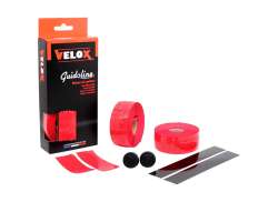 Velox Brilho Soft Fita De Guiador Perfurado 2.5mm - Vermelho (2)