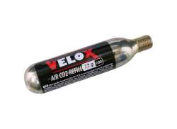 Velox CO2 Cartucho Incl. Rosca 12g - Plata