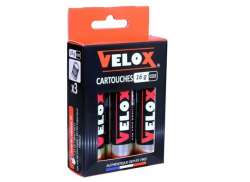 Velox Co2 Patronen 16g met Schroefdraad - Zwart