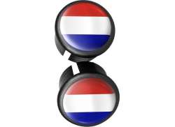 Velox Franța Capace Extremități Bară Plastic - Albastru/Roșu