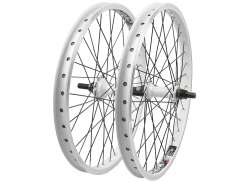 Velox Freestyle Wheel Set 20 14mm Axle - White