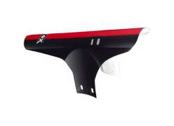 Velox Front Mudguard 25cm Plastic - Black/Red
