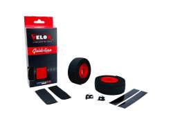 Velox Maxi Cork Handlebar Tape 2.5mm 1.85m - Black/Red (2)