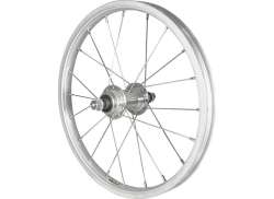 Velox Rear Wheel 16\" Freewheel Rim Brake - Silver