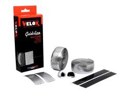 Velox Stuurtape Set Perforat Gloss Metalic 2.5mm - Argintiu