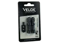 Velox Tubeless Ventil Schrader 60mm Aluminium - Schwarz (2)