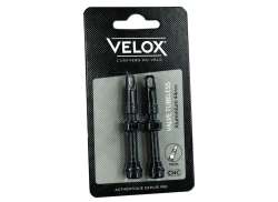 Velox Valve Tubeless Presta 44mm Alu - Black (2)