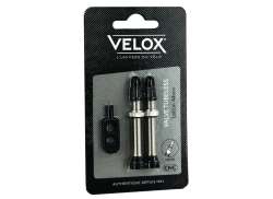 Velox Valve Tubeless Presta 44mm Brass - Silver (2)