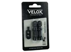 Velox Valve Tubeless Schrader 44mm Alu - Black (2)