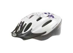 Ventura Btt Capacete Bloemen Wit/Paars