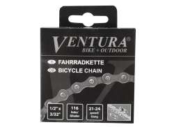 Ventura Catena Bici 8V 116 Raccordo - Grigio/Marrone