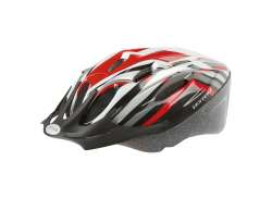 Ventura MTB Helm Zwart/Wit/Rood - Maat L 58-61cm