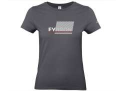 Victoria Fybron T-Shirt Lyhyt Laippa Naiset Tumma Harmaa - M